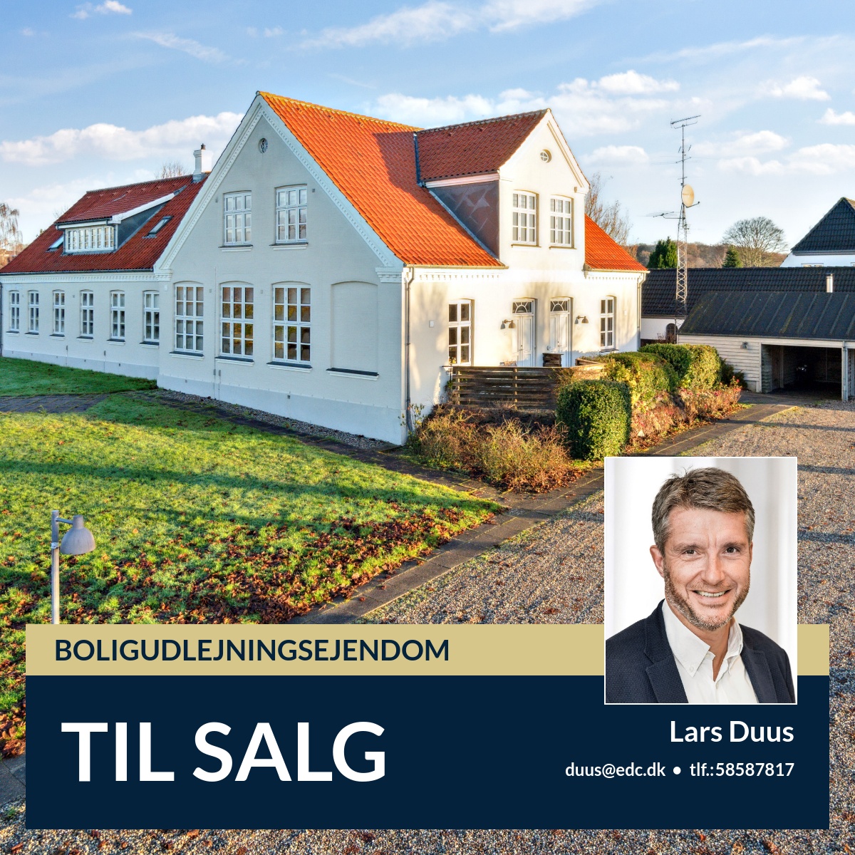 EDC Erhverv Poul Erik Bech - Odense Facebook ad: TIL SALG: Kirkemarken 3A, 5600 Faaborg