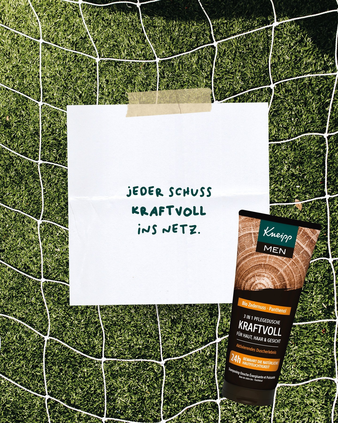 Kneipp Facebook ad: Heute Abend heißt es Daumen drücken!