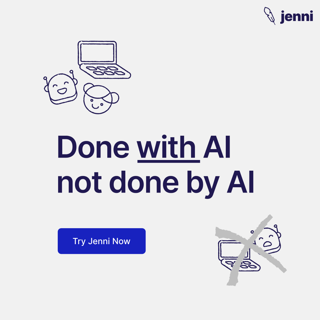 Jenni AI Facebook ad
