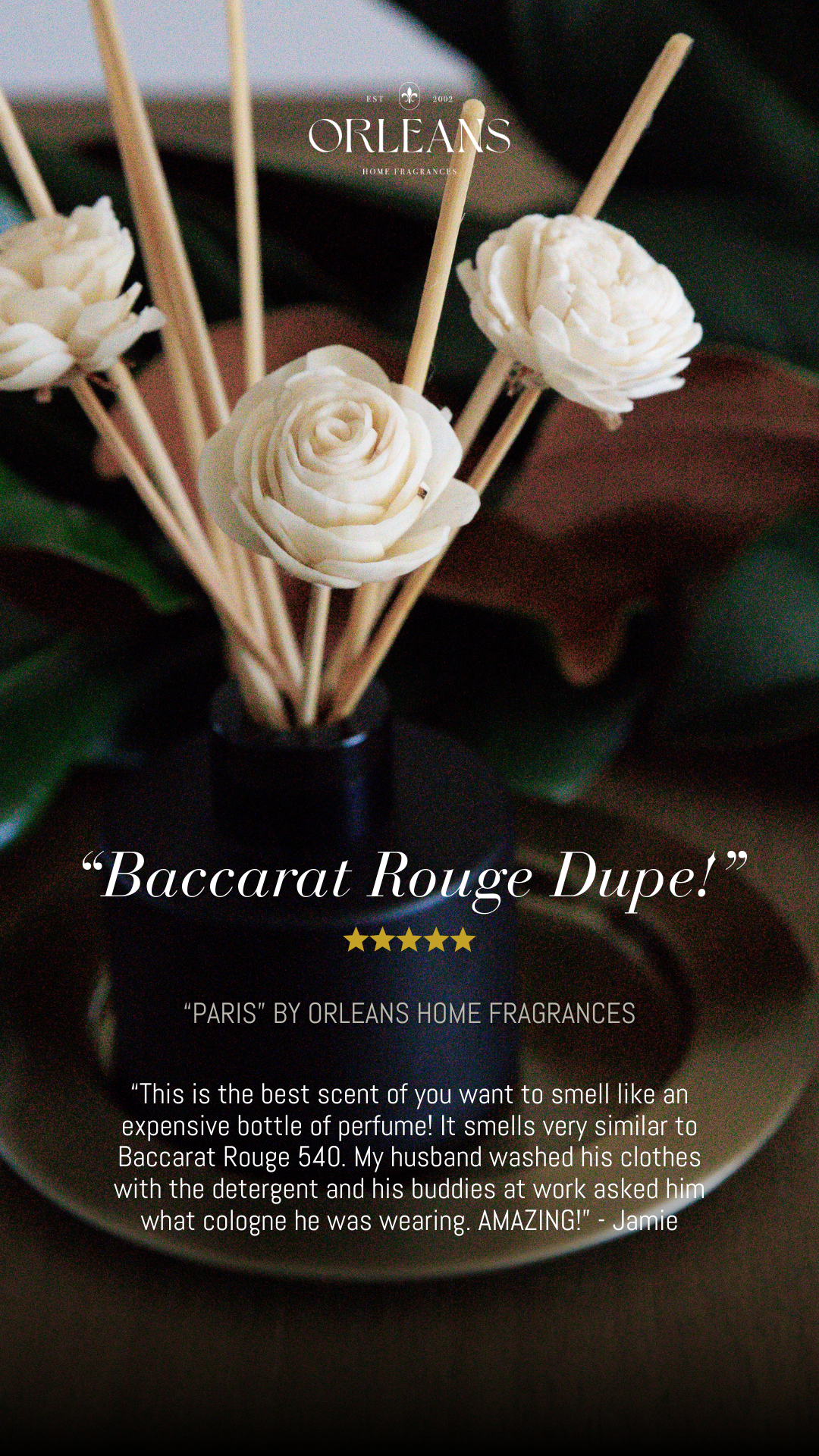 Orleans Home Fragrances Facebook ad from Dec 17, 2025