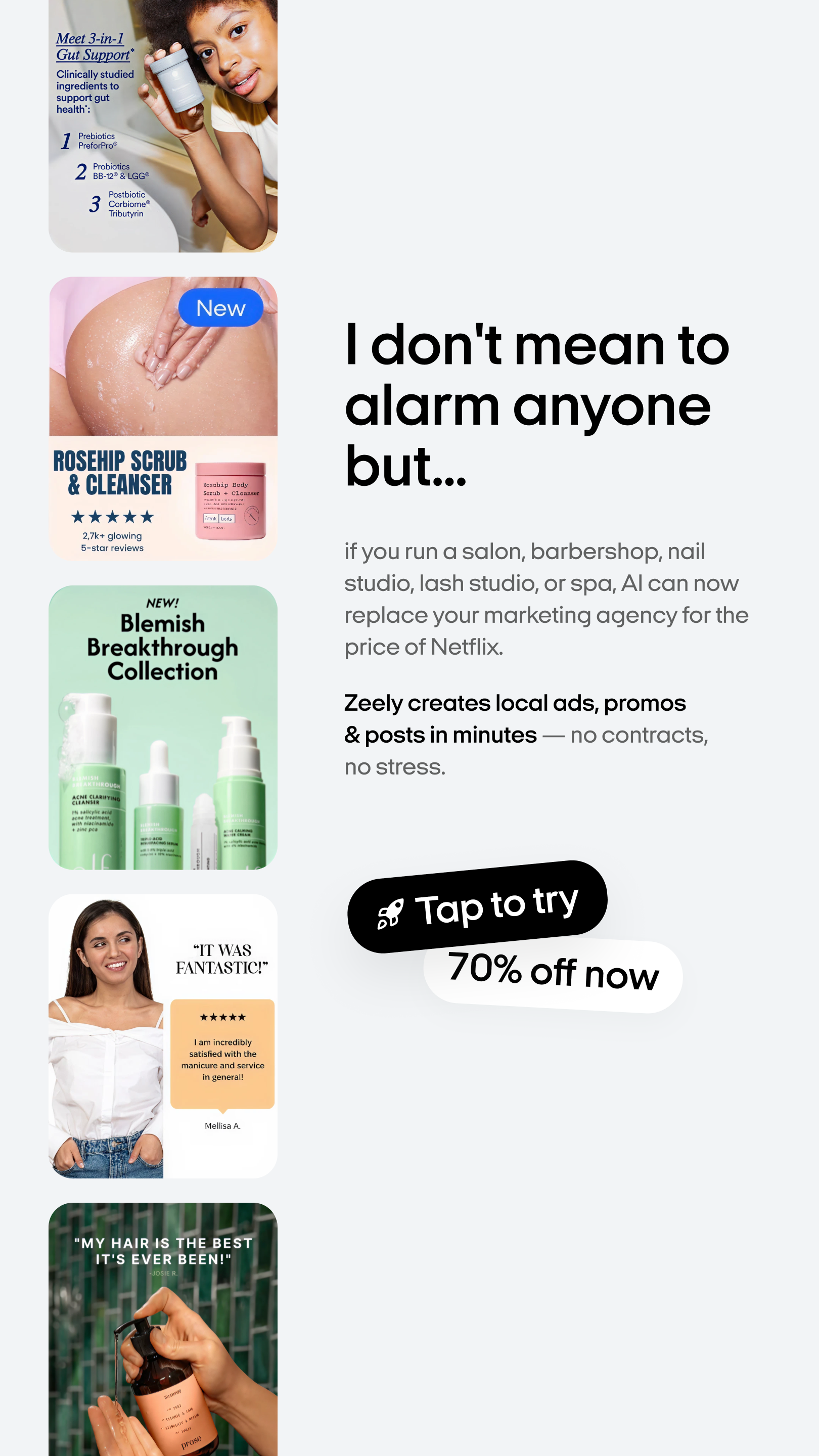 Zeely: AI Ads Maker Facebook ad
