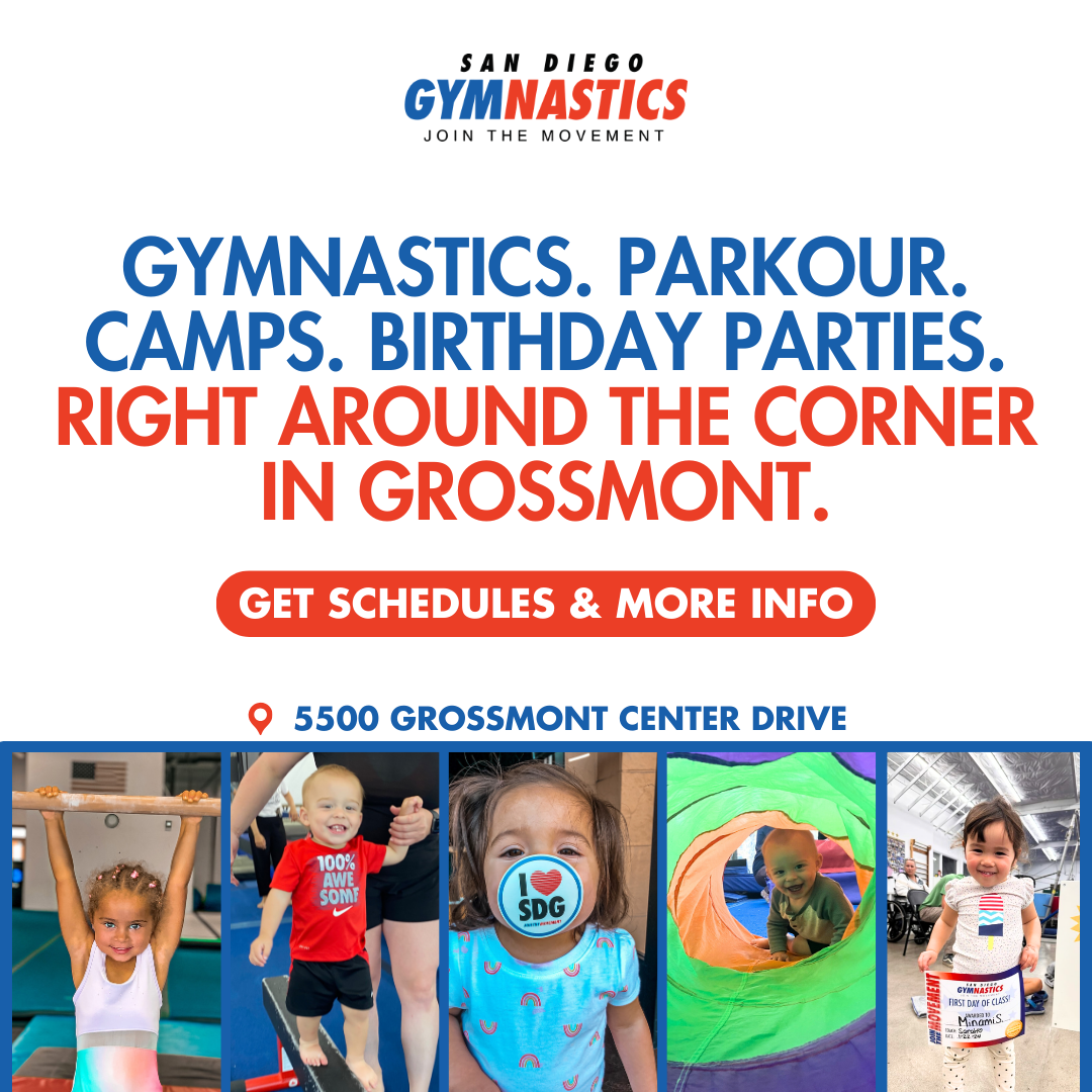 San Diego Gymnastics Facebook ad