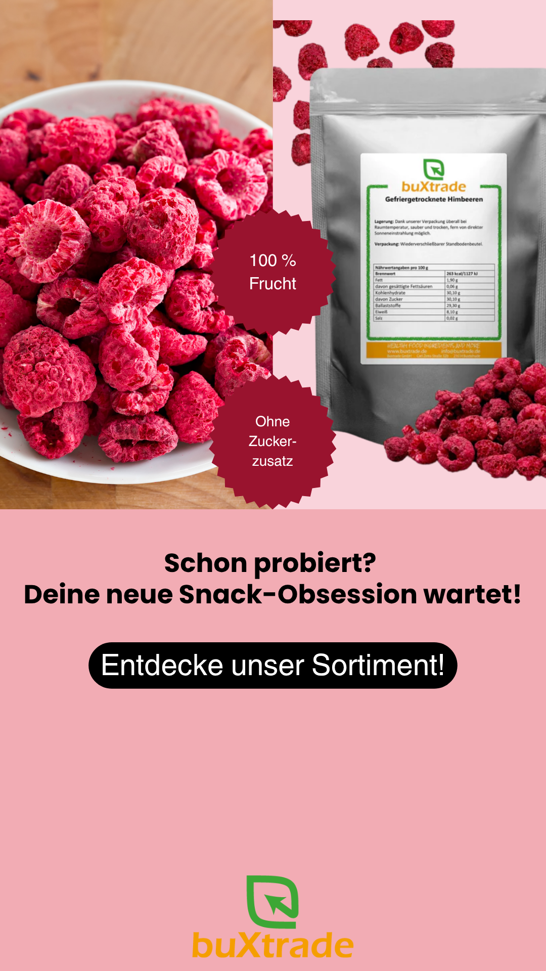 Buxtrade - Healthy food ingredients and more Facebook ad