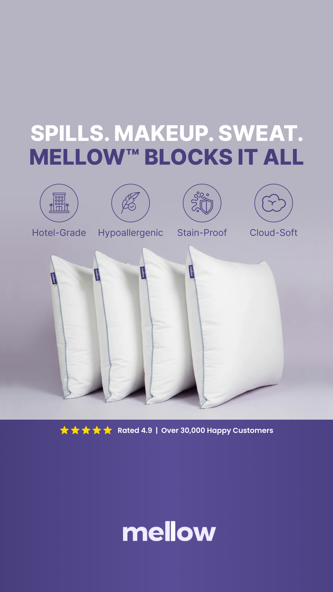 Mellow Sleep Cloud Pillow Facebook ad