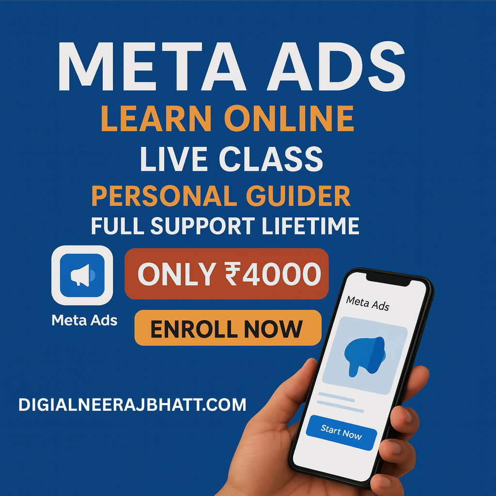 Digital Neeraj Bhatt Facebook ad: Meta Ads Course, Learn Online Live