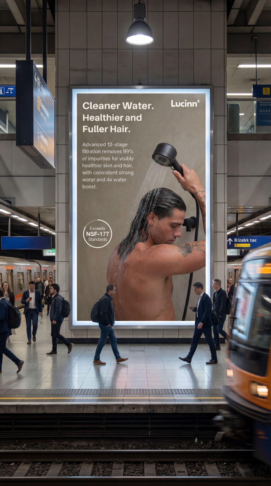 Lucinn Filtered Showerhead Facebook ad