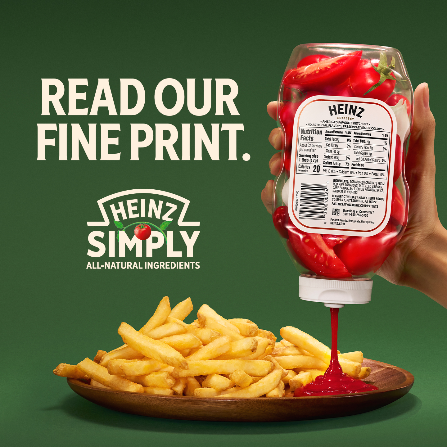 Heinz Facebook ad: Simple for all to see.