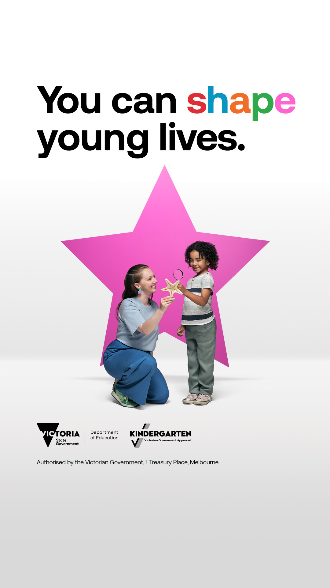 Department of Education, Victoria Facebook ad: Become a kinder teacher or educator