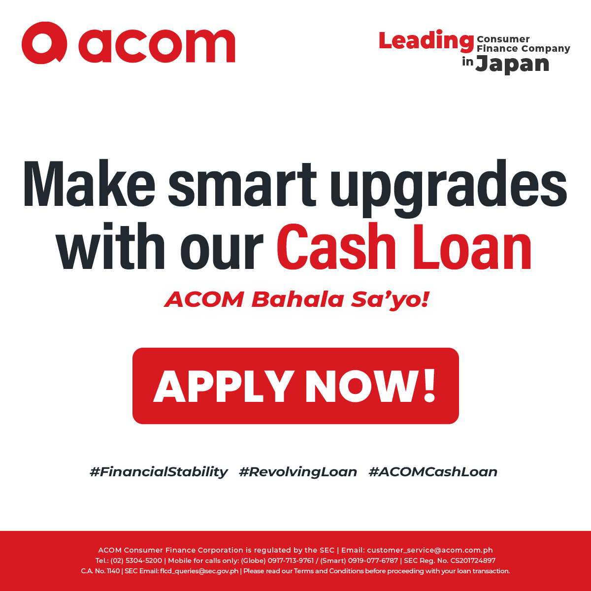 ACOM Consumer Finance Corporation Facebook ad