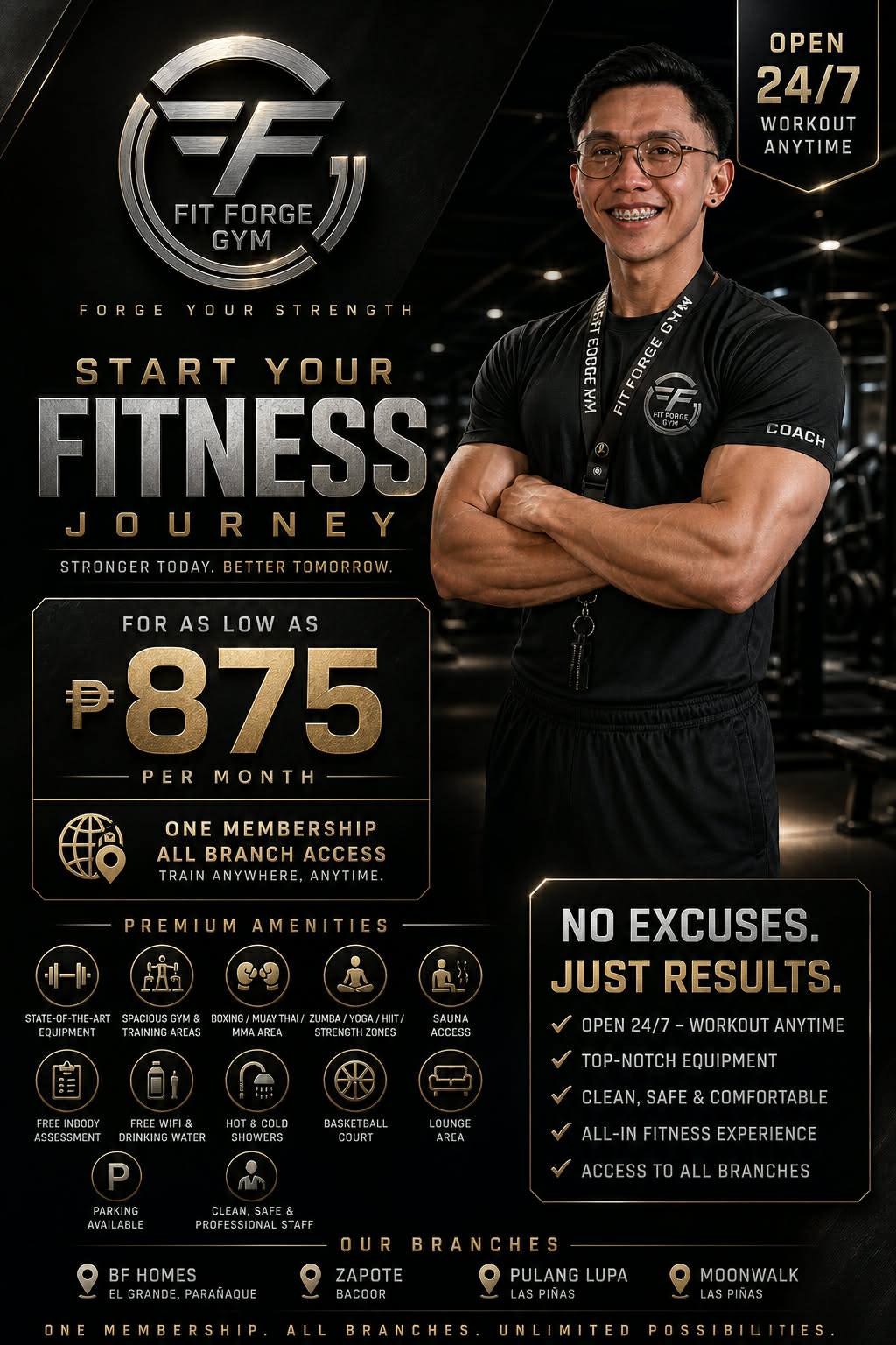 FitForge Gym Facebook ad