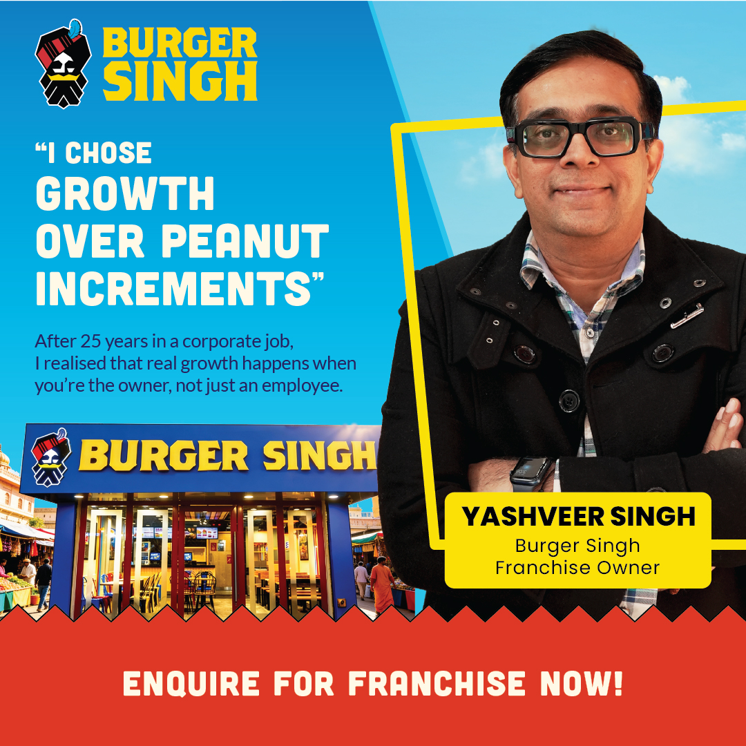Burger Singh Facebook ad: Limited Franchise Opportunities with Burger Singh! Join a…