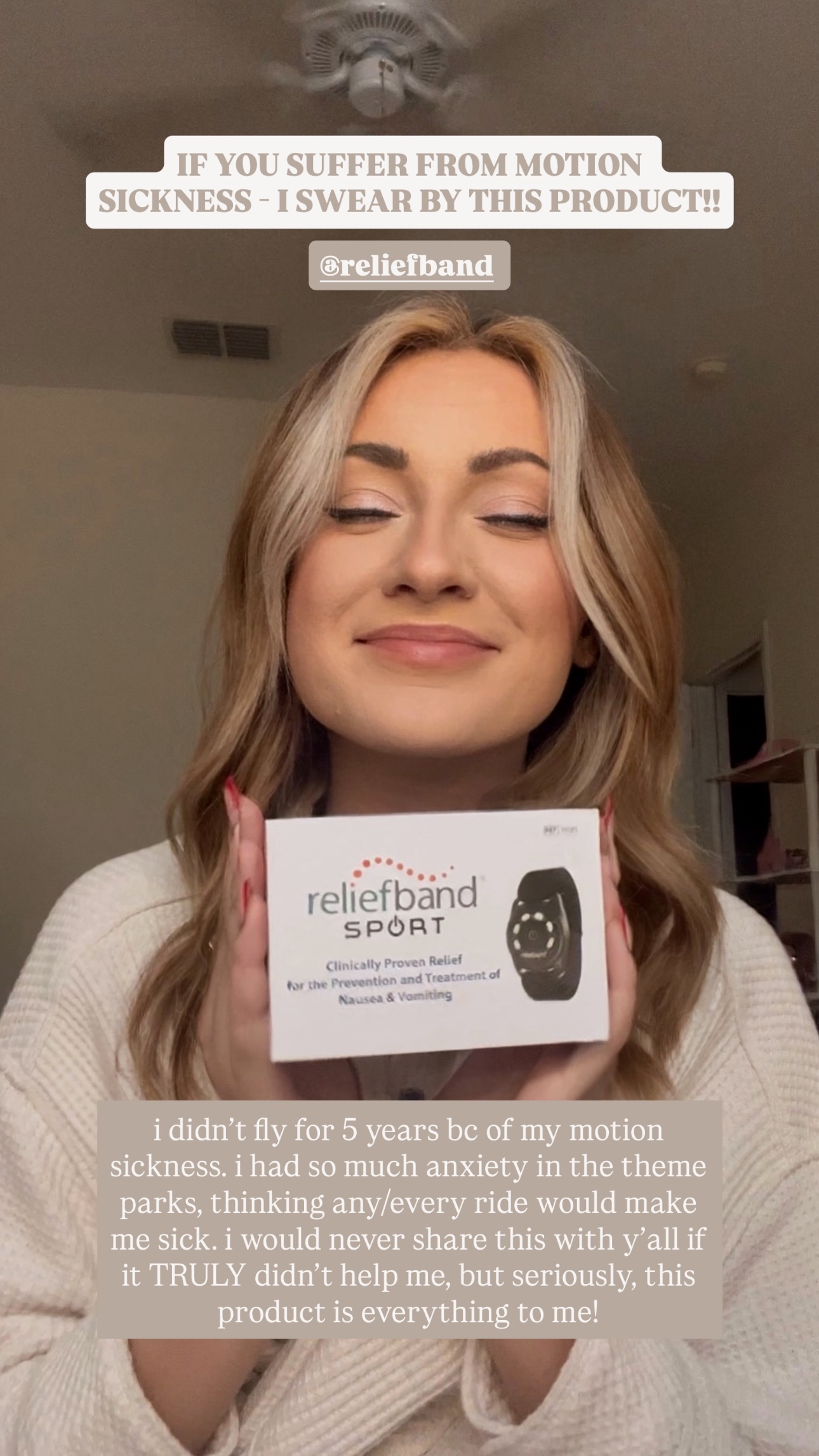 Amanda In Orlando Facebook ad: Reliefband