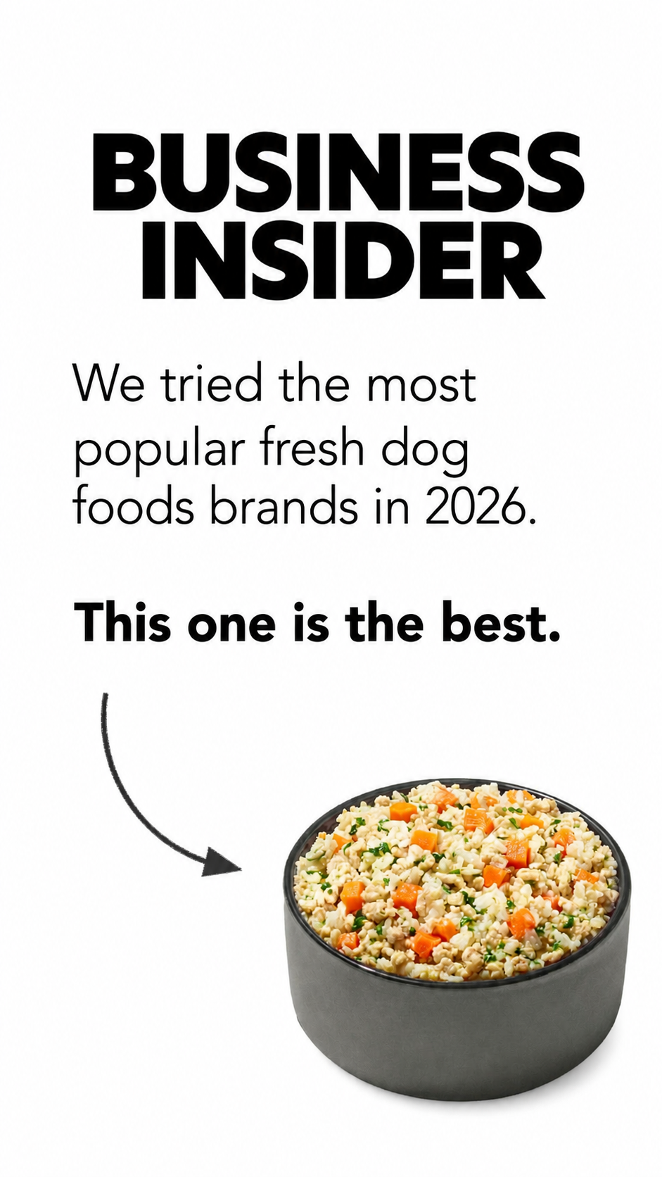 Just Food For Dogs Facebook ad