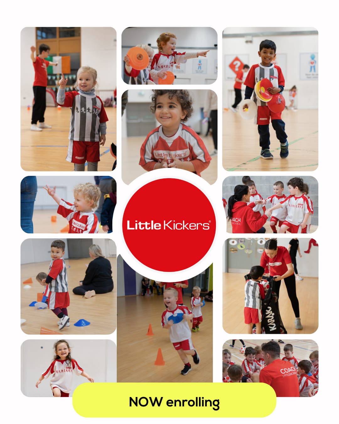 Little Kickers Ireland Facebook ad: LITTLE KICKERS NOW ENROLLING