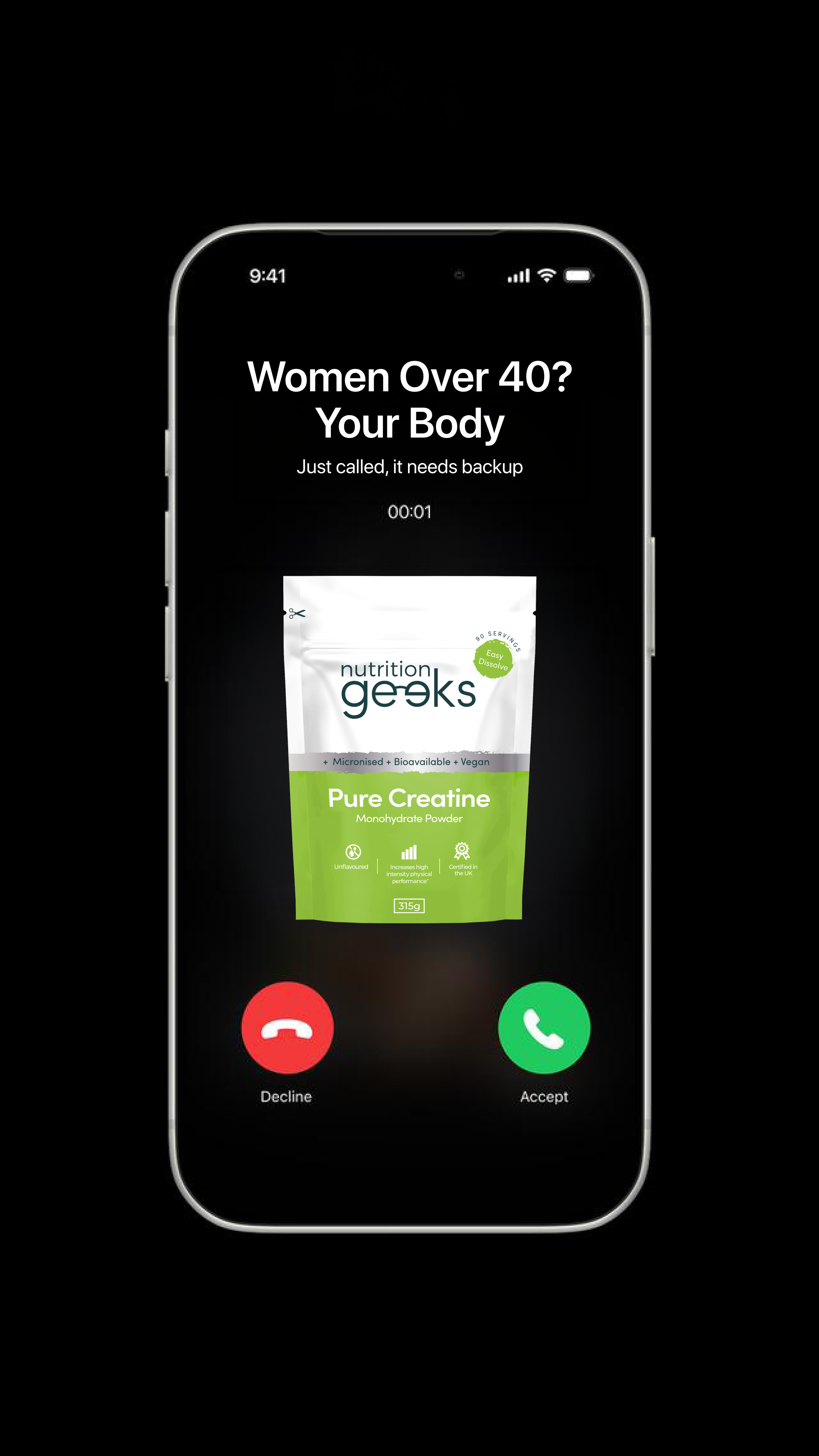 Nutrition Geeks Facebook ad