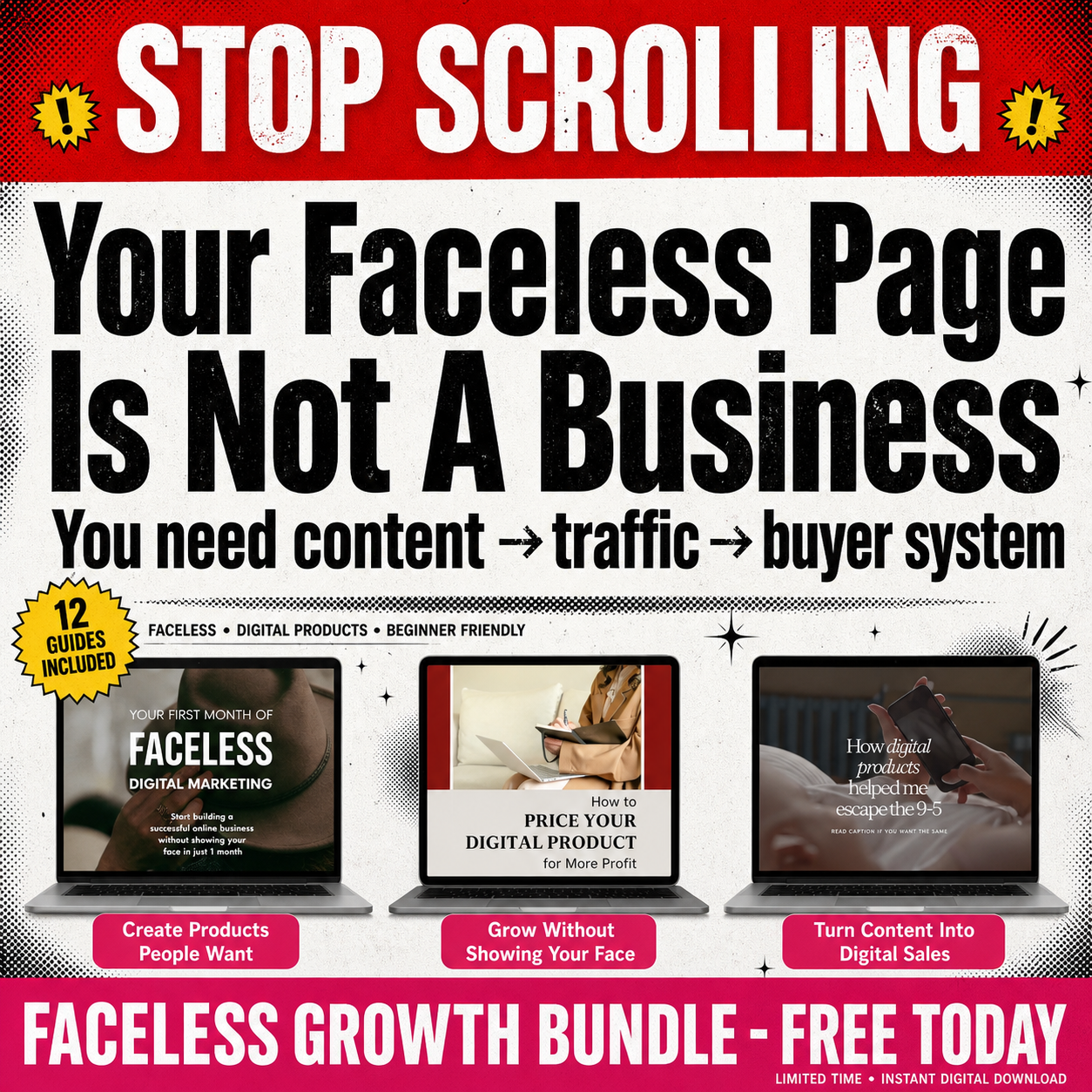 Faceless Profit Facebook ad