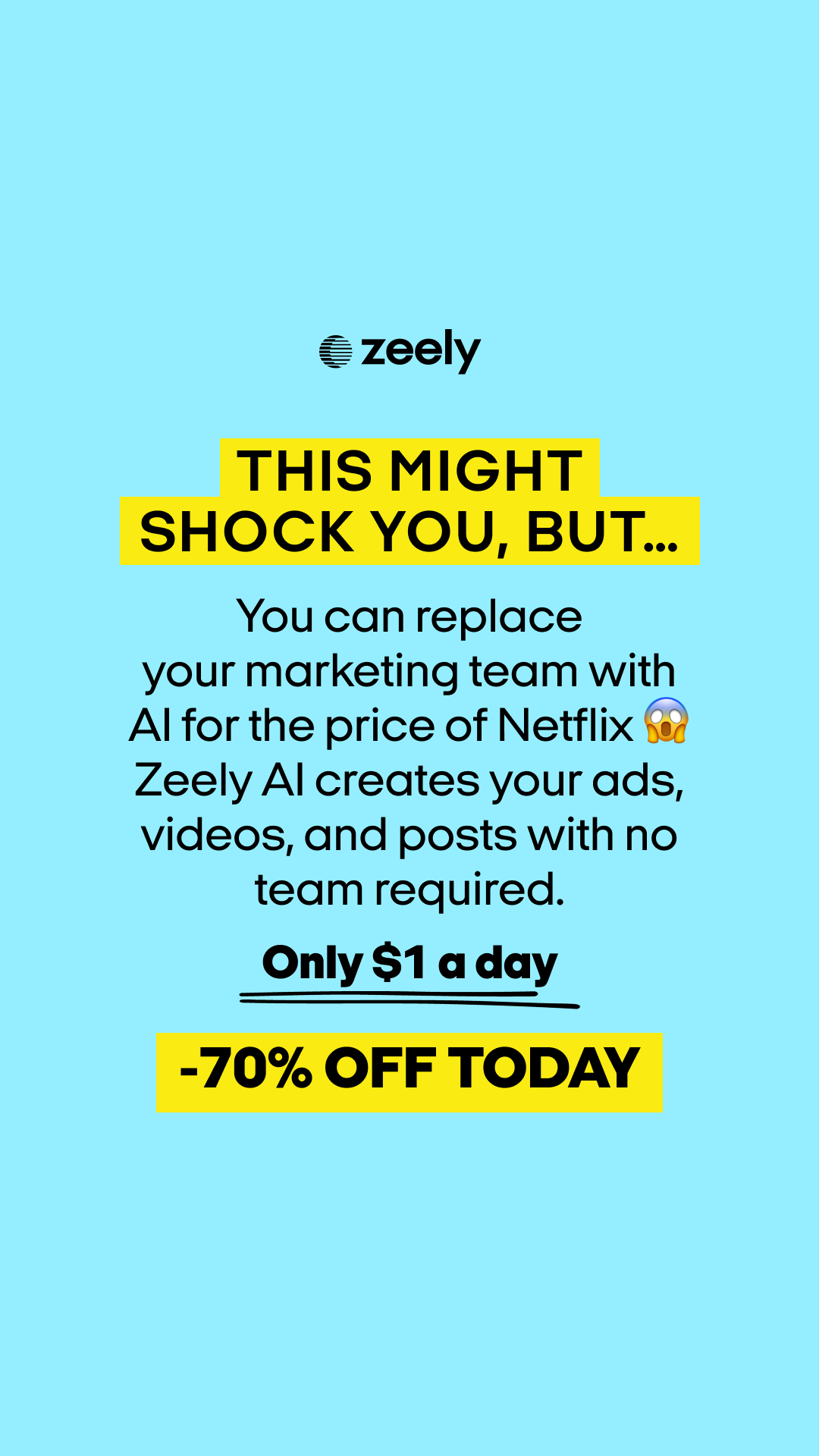 Zeely Facebook ad