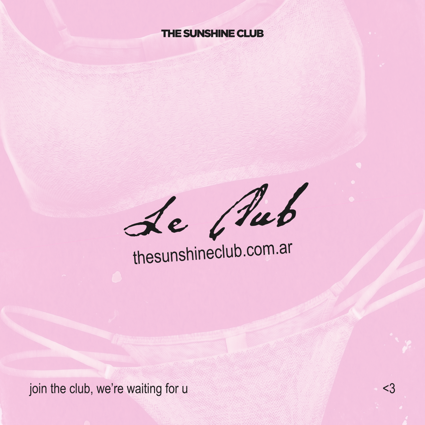 The Sunshine Club Facebook ad: the cool girls club