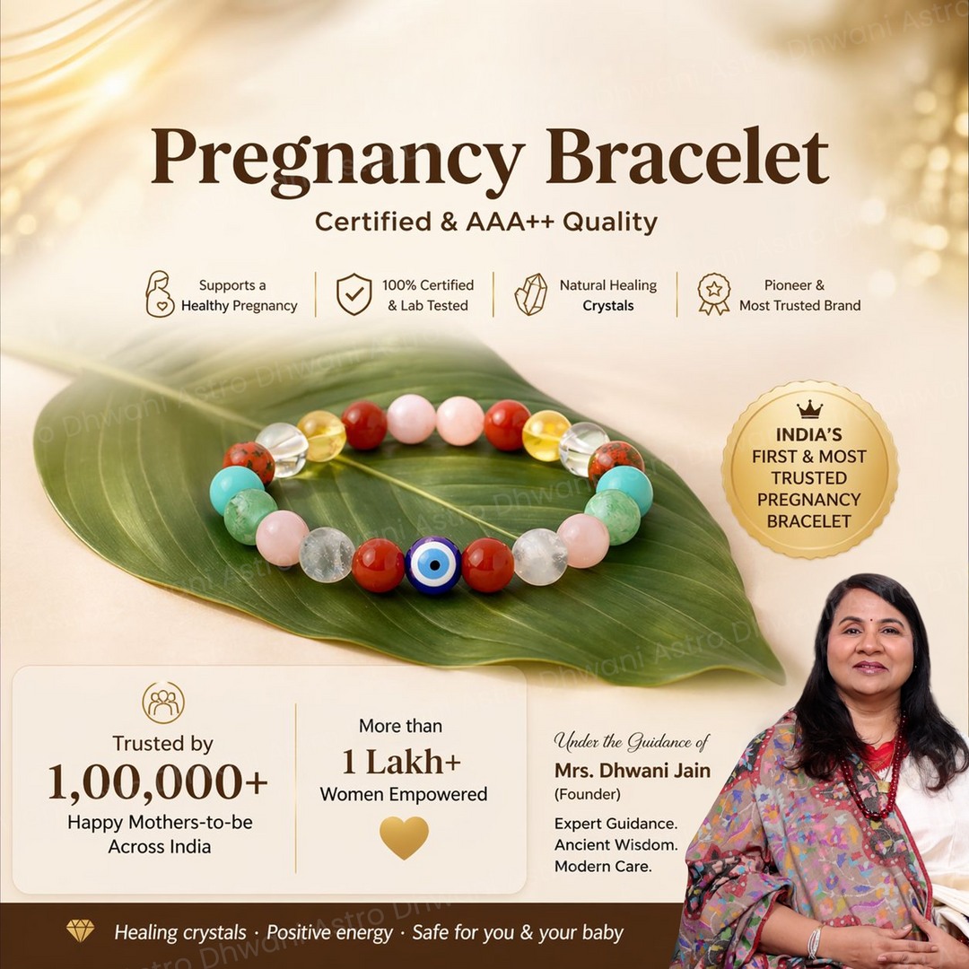 Dhwani Astro Shop Facebook ad: 50,000+ Mothers trusted Pregnancy Bracelet for their dream.