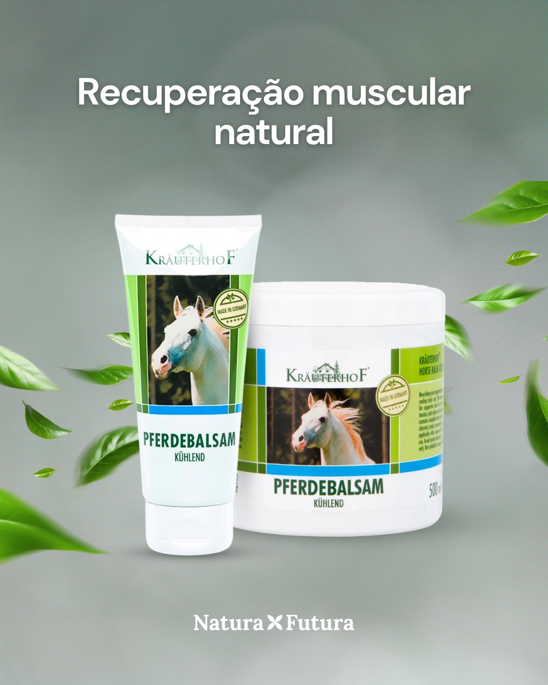 Natura Futura Facebook ad: Esforço físico, tensão e mudanças de temperatura deixam…