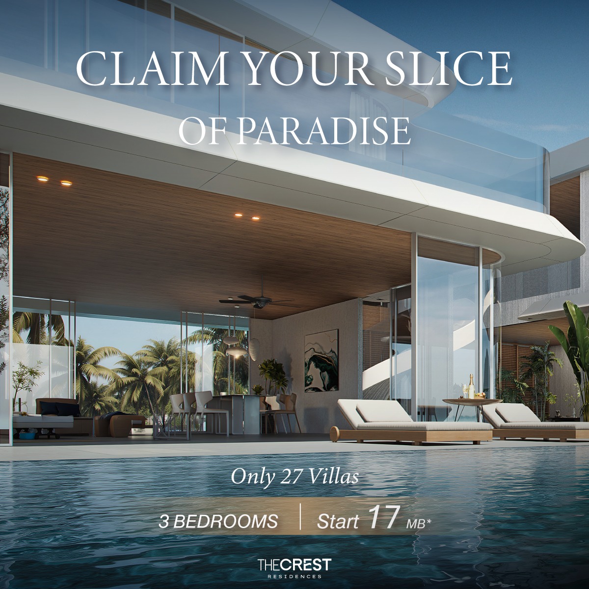 The Crest Samui Luxury Pool Villas Facebook ad