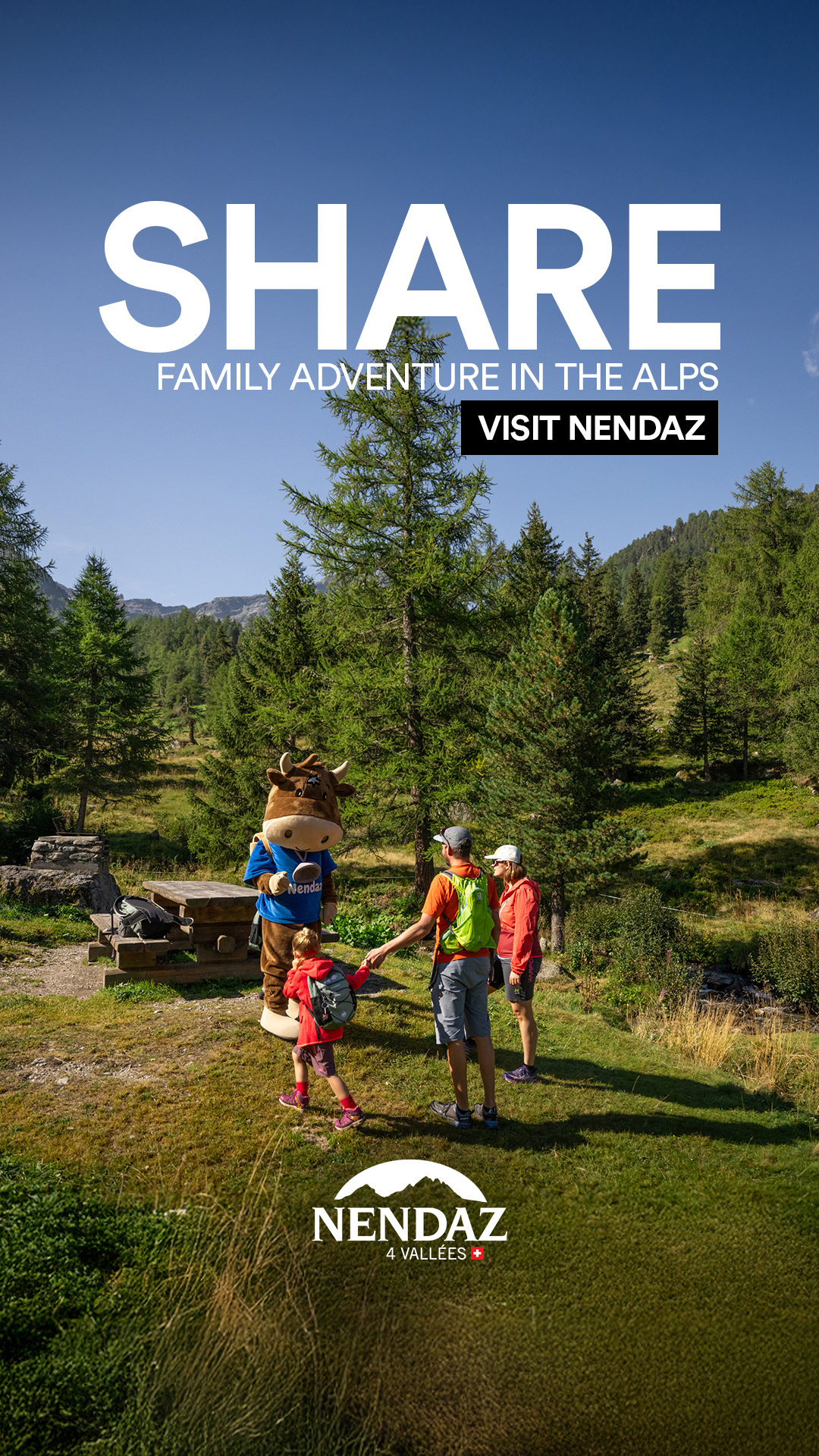 Nendaz Switzerland Facebook ad from May 11, 2026