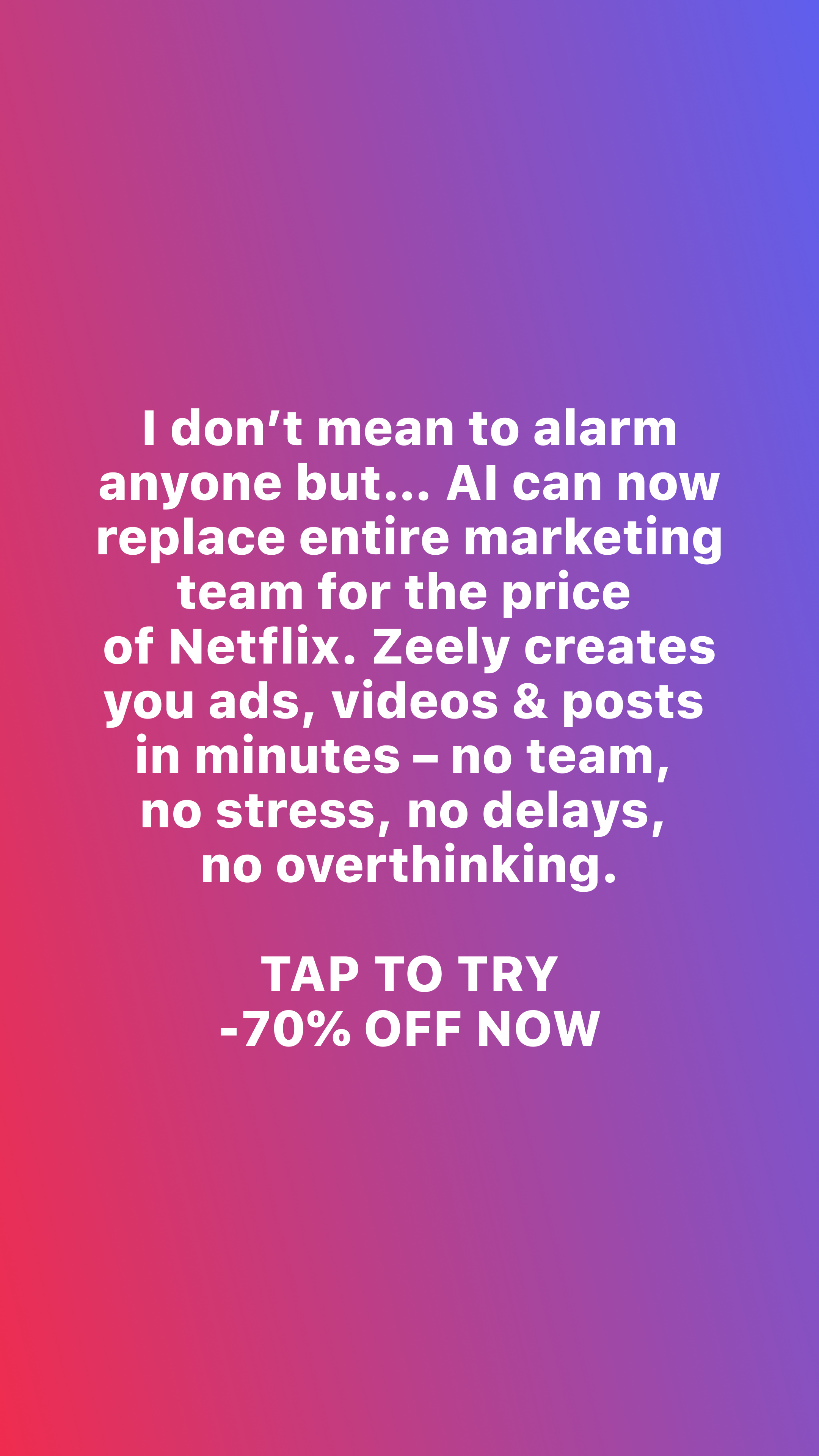 Zeely Facebook ad