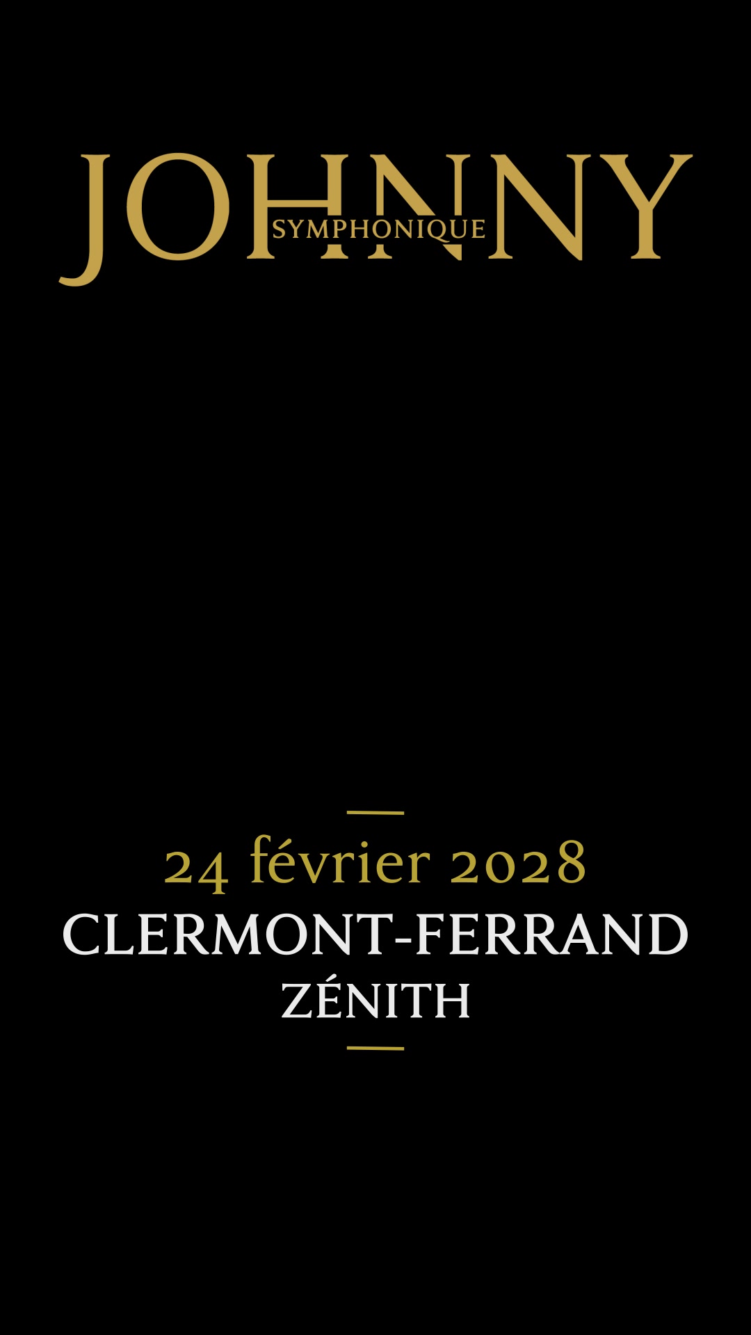 Johnny Symphonique Tour - Officiel Facebook ad: L’histoire continue… En tournée dans toute la France…