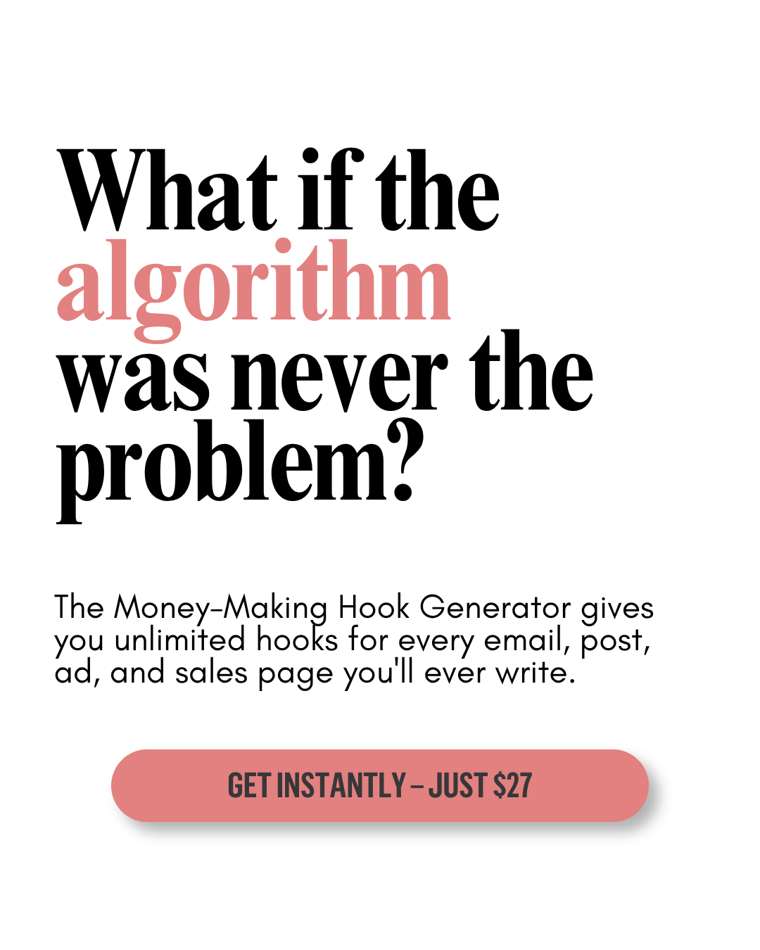 Marie Forleo Facebook ad: Make more sales with strong hooks!