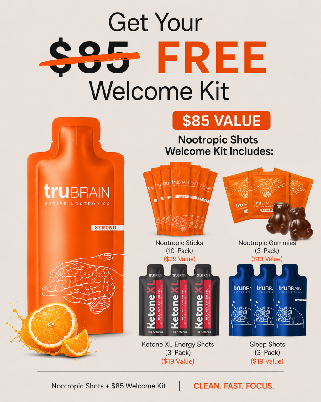 TruBrain Facebook ad