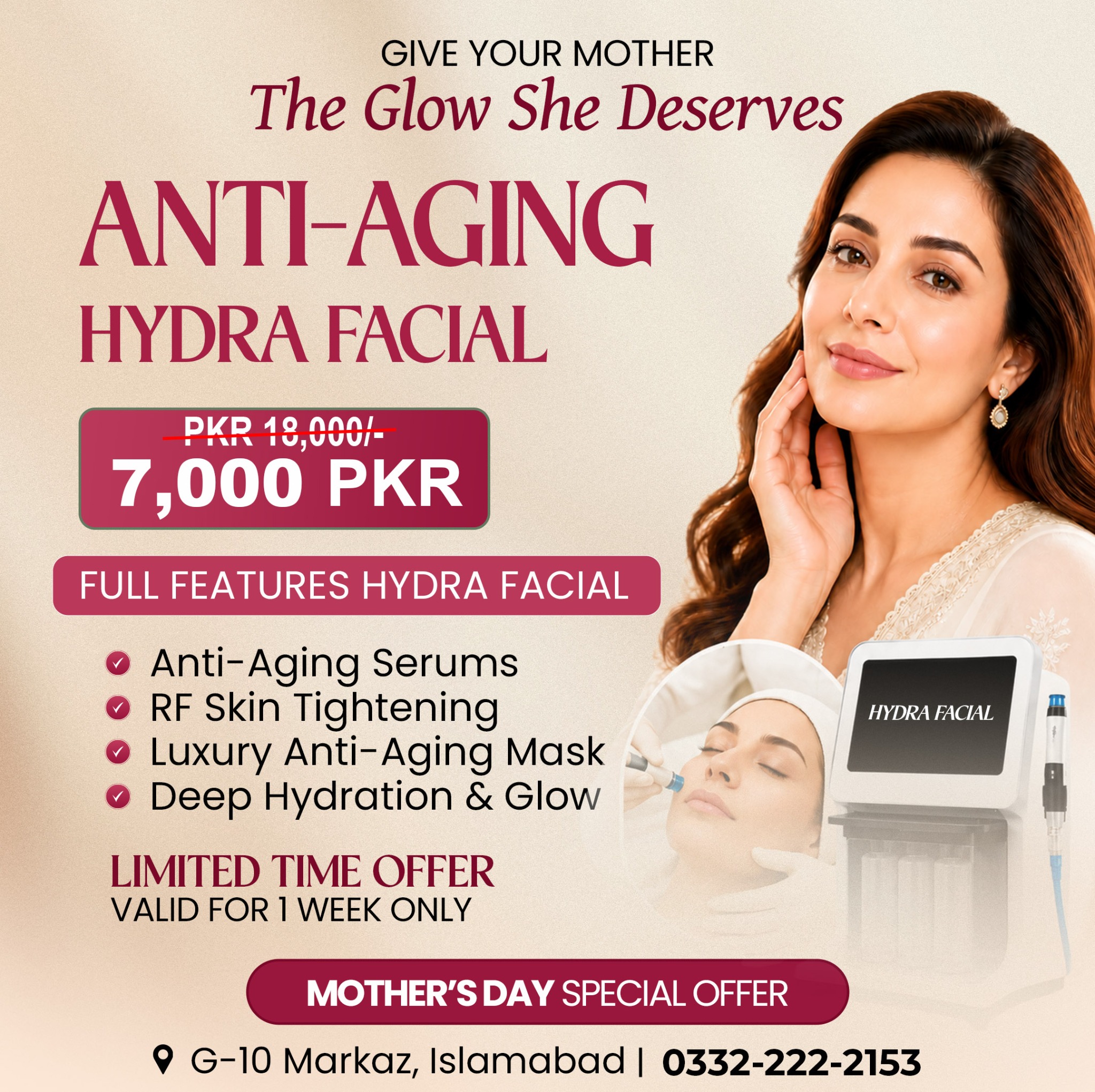 Yura Clinics Facebook ad: Chat with us