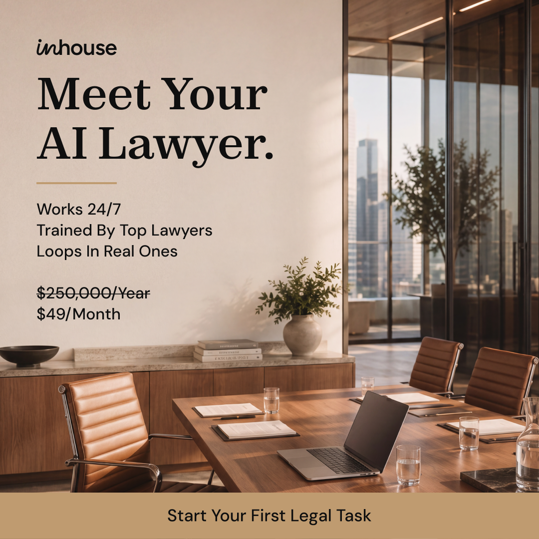 InHouse Facebook ad: Review Contracts in Seconds