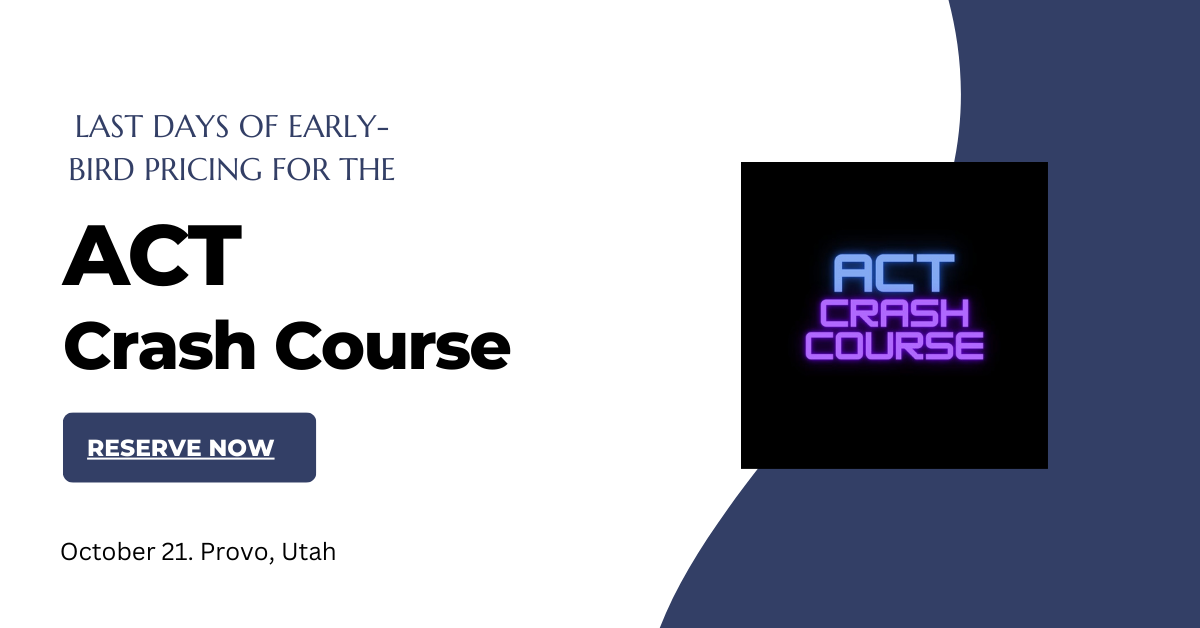 ACT Crash Course Workshops Facebook ad