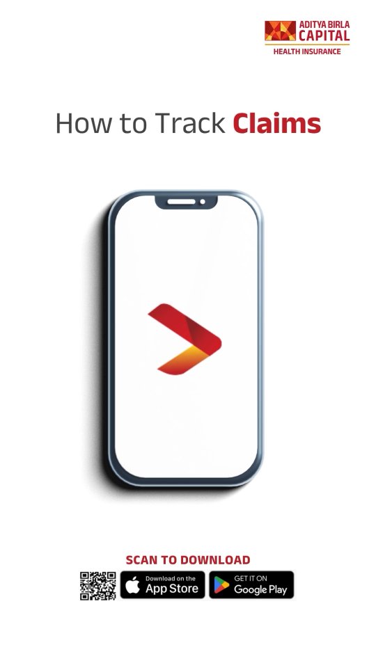 ABC - Aditya Birla Health Insurance Facebook ad: Track your claims in just a few taps!