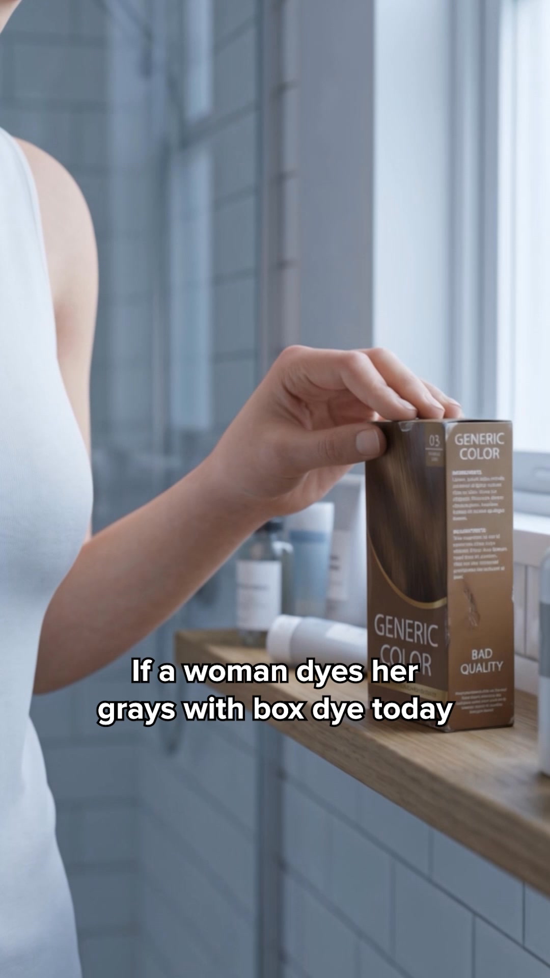 Polar Haircare Facebook ad: Instantly Erase Greys