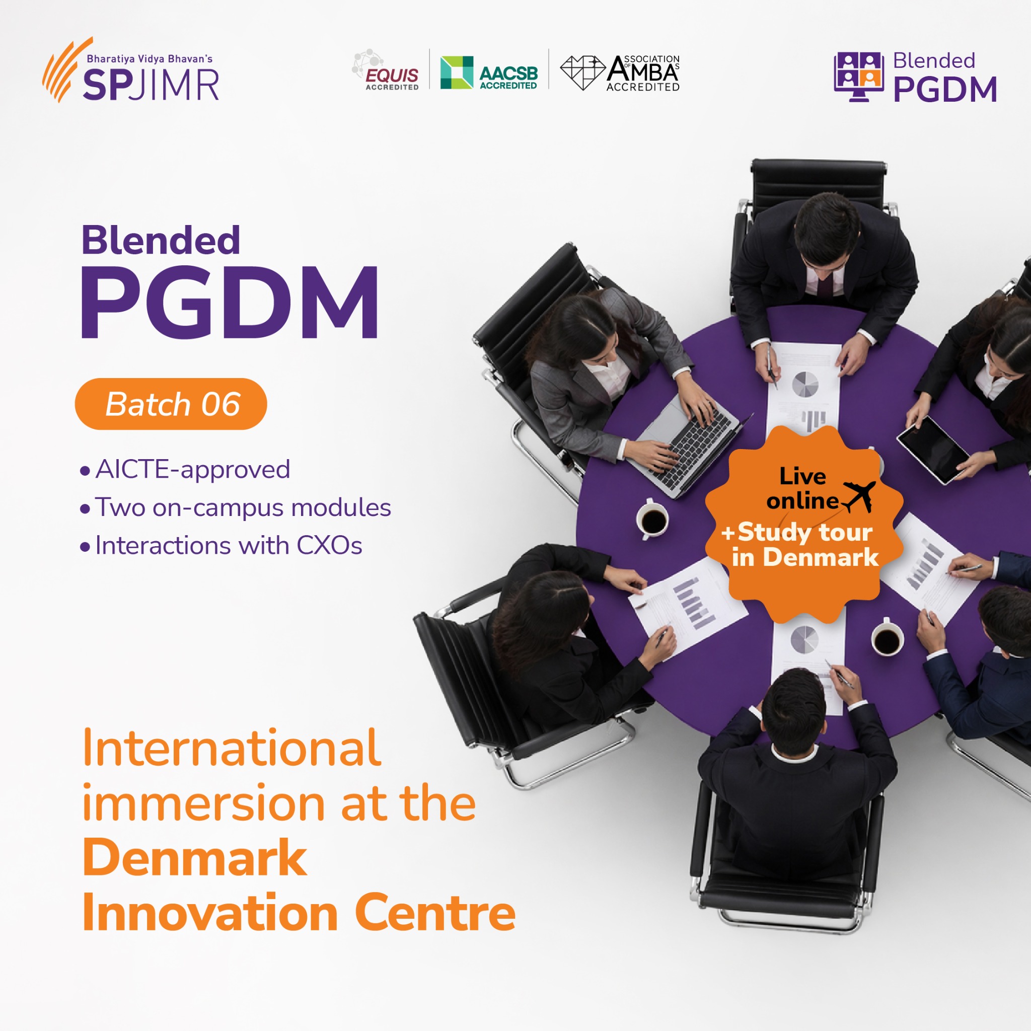 Spjimr Blended Post Graduate Diploma in Management Facebook ad: SPJIMR Blended PGDM Programme