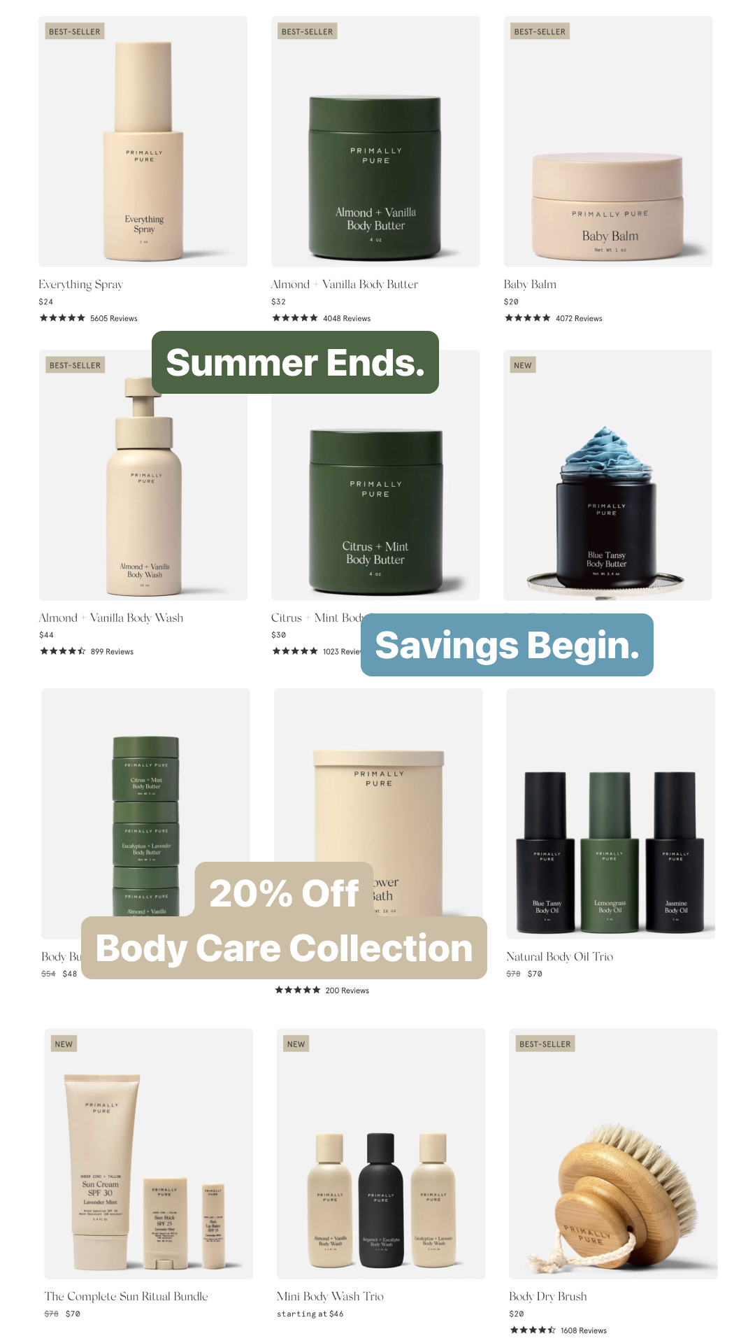 Primally Pure Skincare Facebook ad