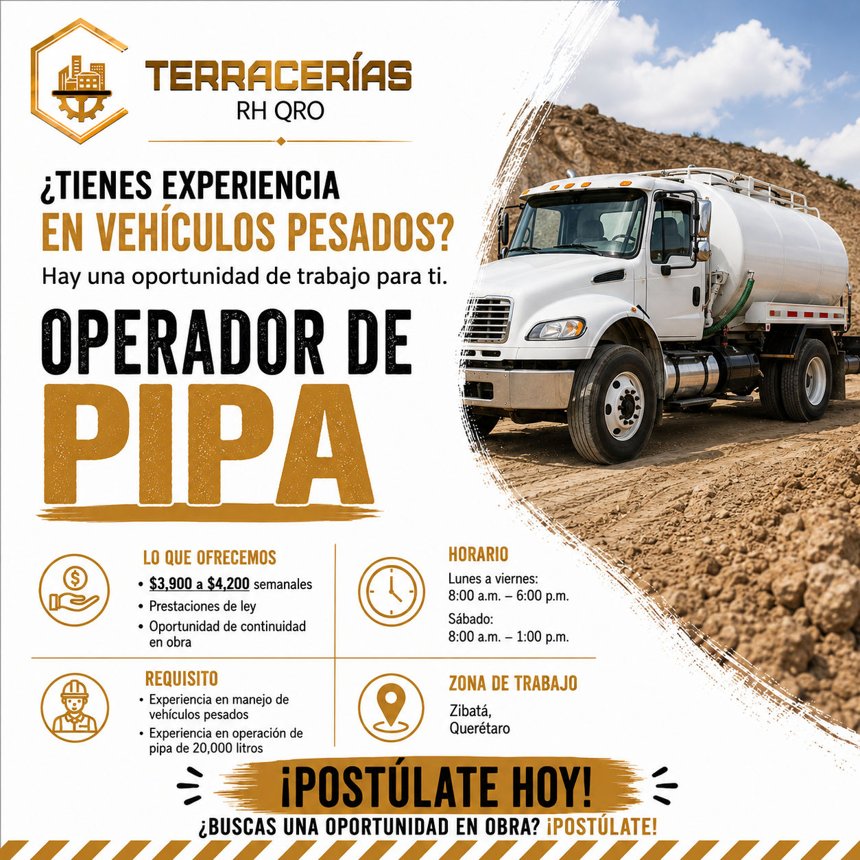 Empleos Terracería RH QRO Facebook ad from Aug 18, 2026
