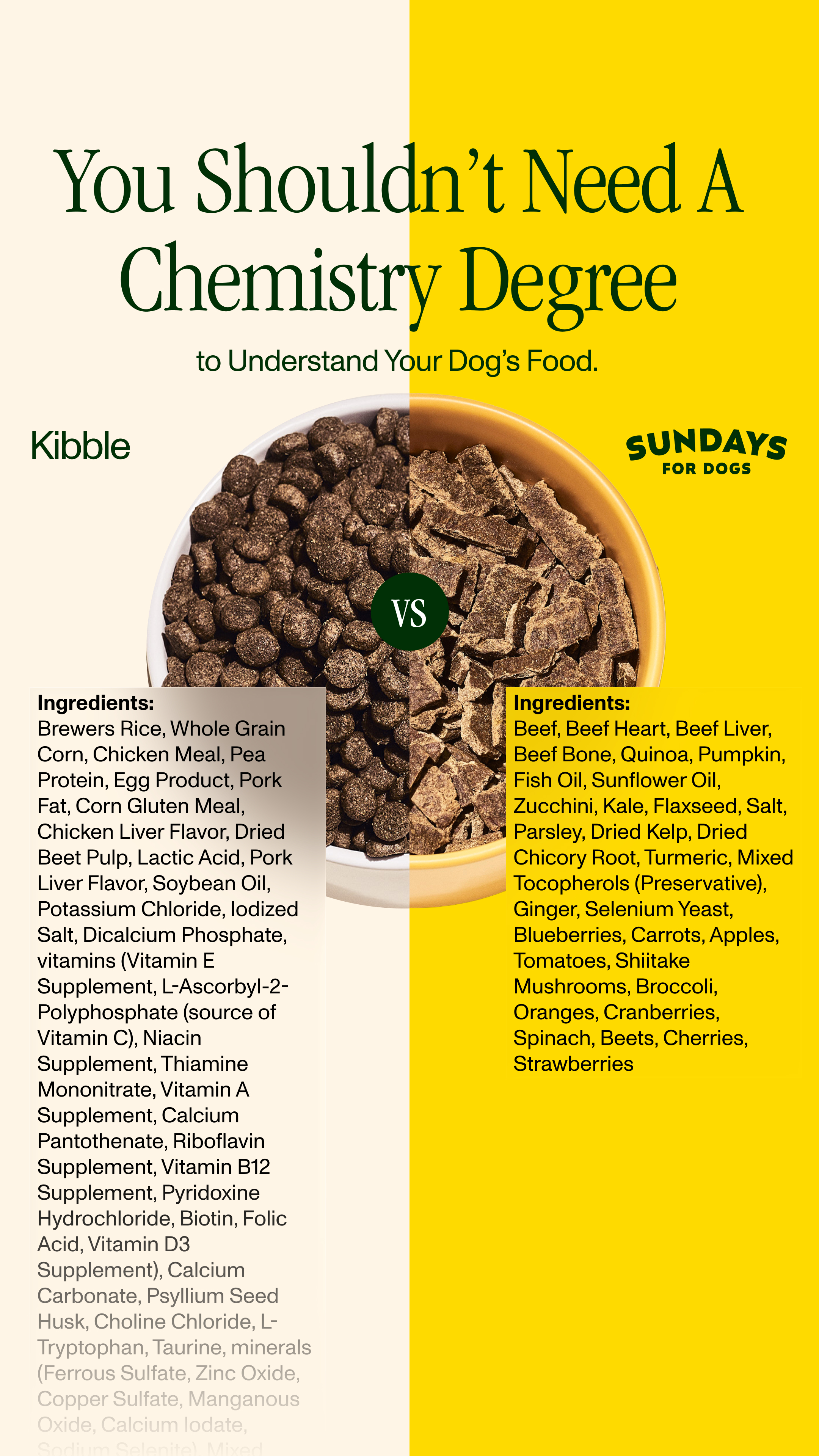 Sundays Facebook ad