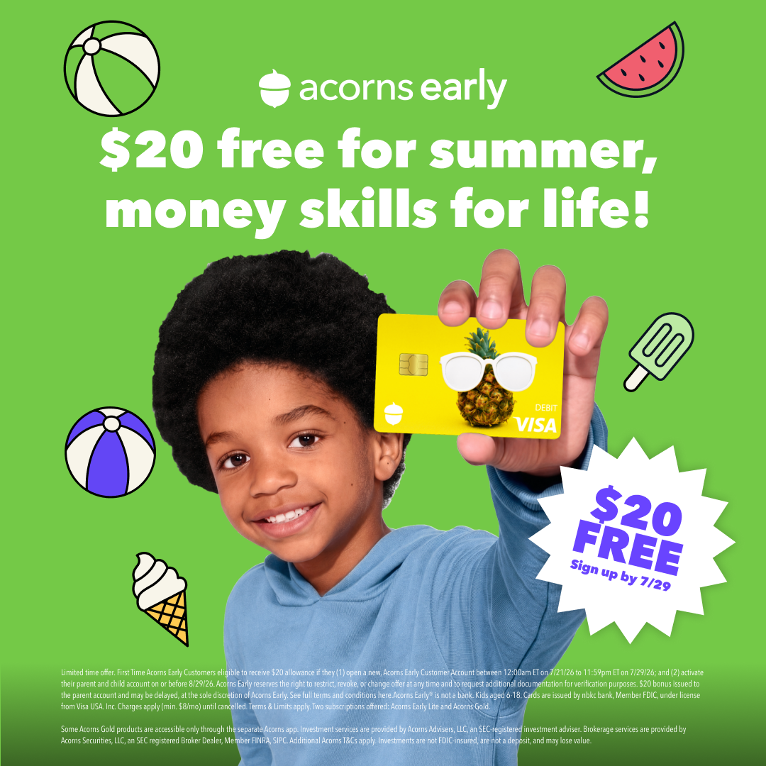 Acorns Early Facebook ad