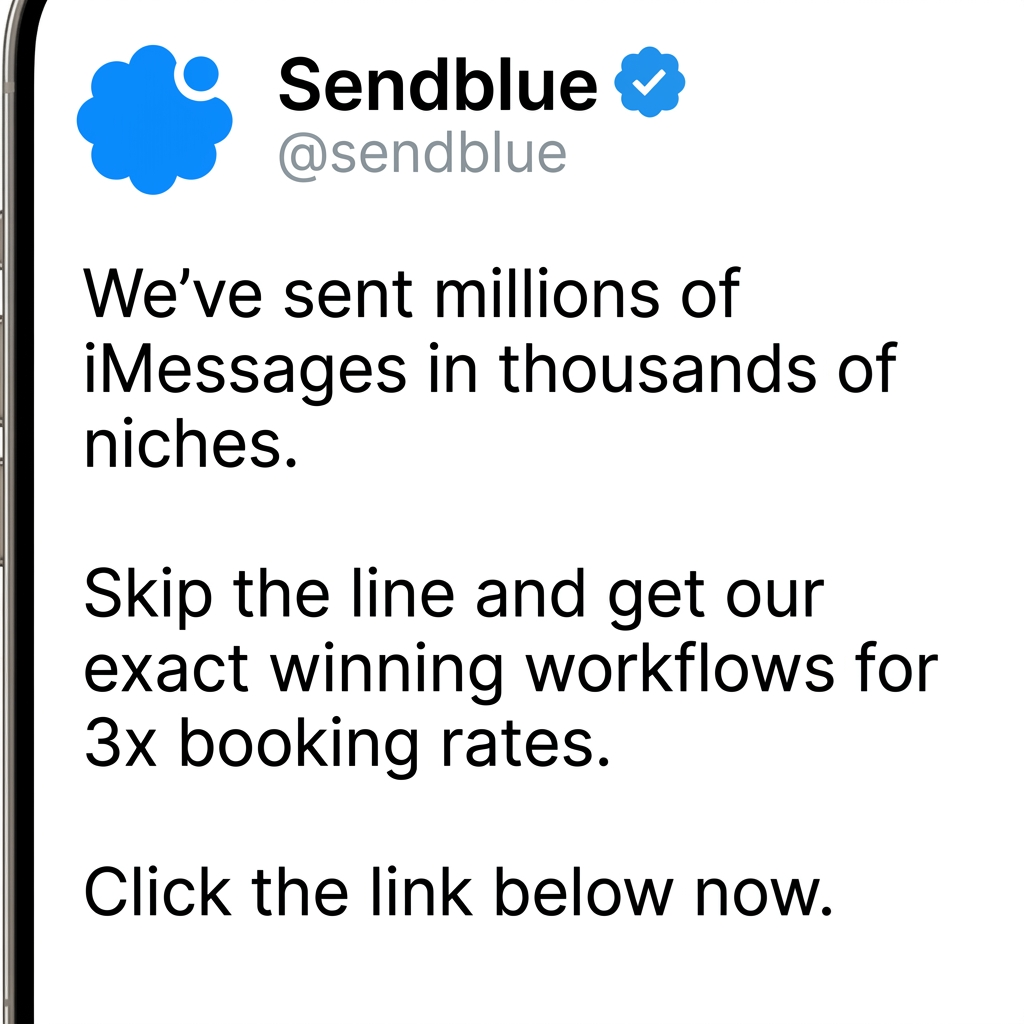 Sendblue Facebook ad