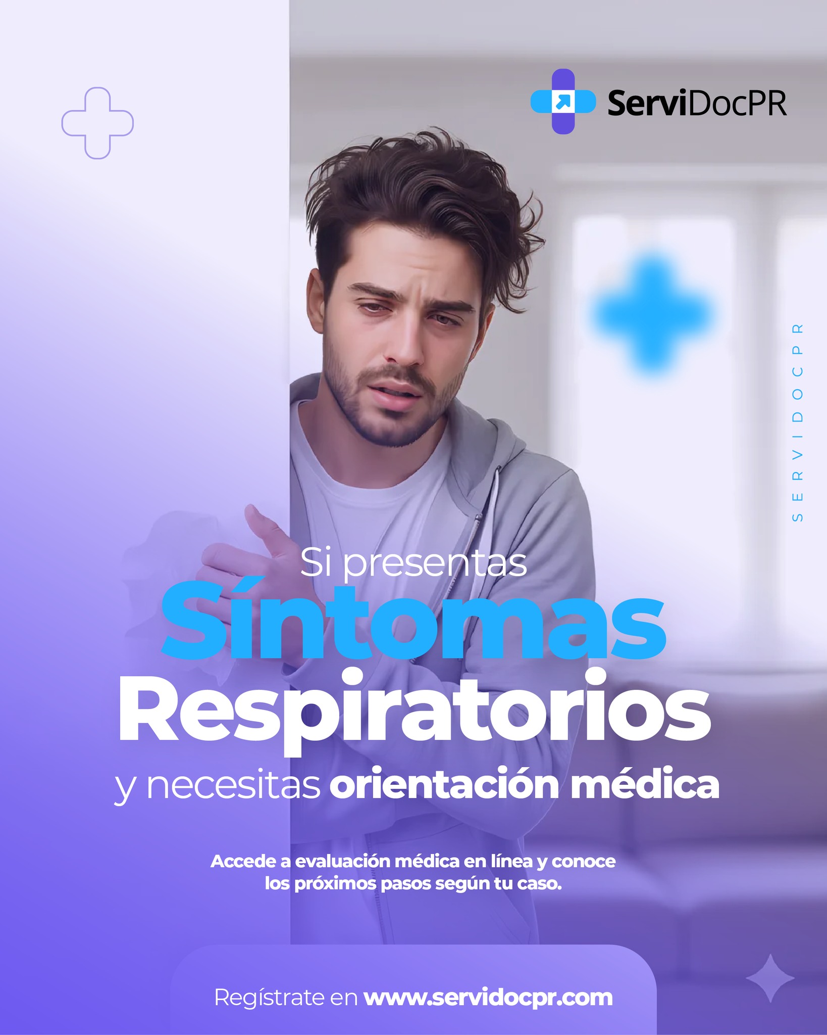 ServiDoc PR Facebook ad: Orientación médica cuando lo necesitas