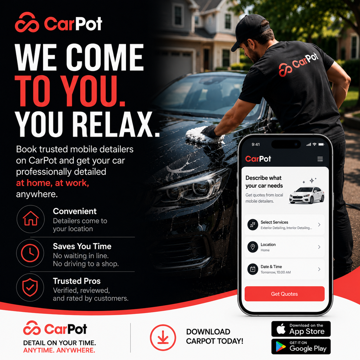 CarPot Facebook ad: Find the Best Mobile Detailer