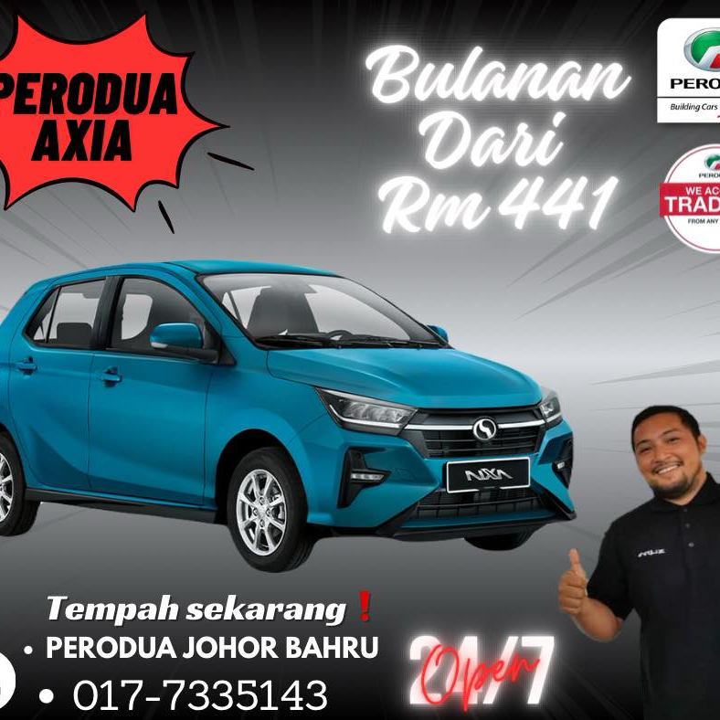 Perodua Johor Bahru Facebook ad: ๐๐ฎ๐๐๐ก ๐๐ฎ๐ฅ๐ฎ๐ฌ