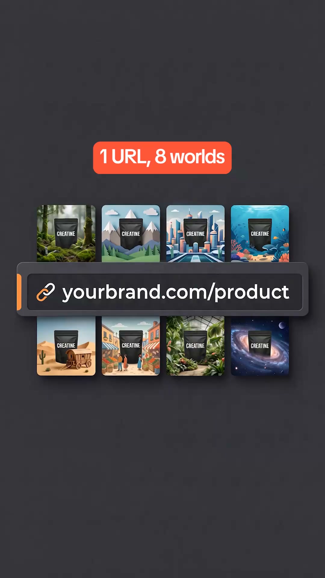 Oz: AI Marketing Platform Facebook ad: One URL. A week of ads.