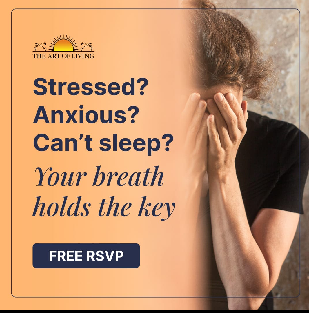 The Art of Living Facebook ad