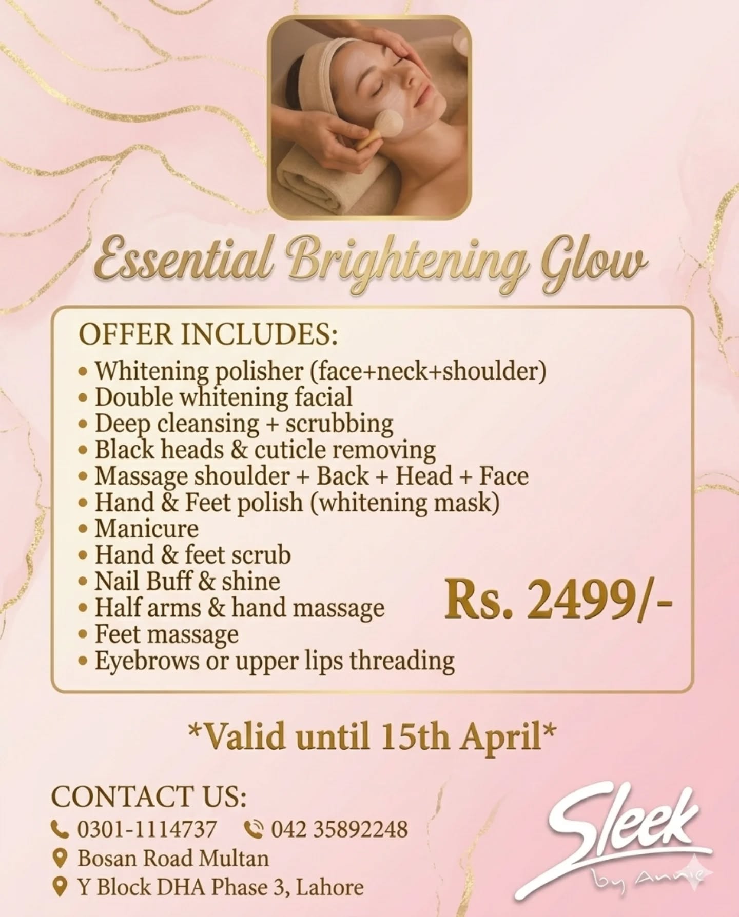 SLEEK BY ANNIE Facebook ad: GLOW UP ALERT