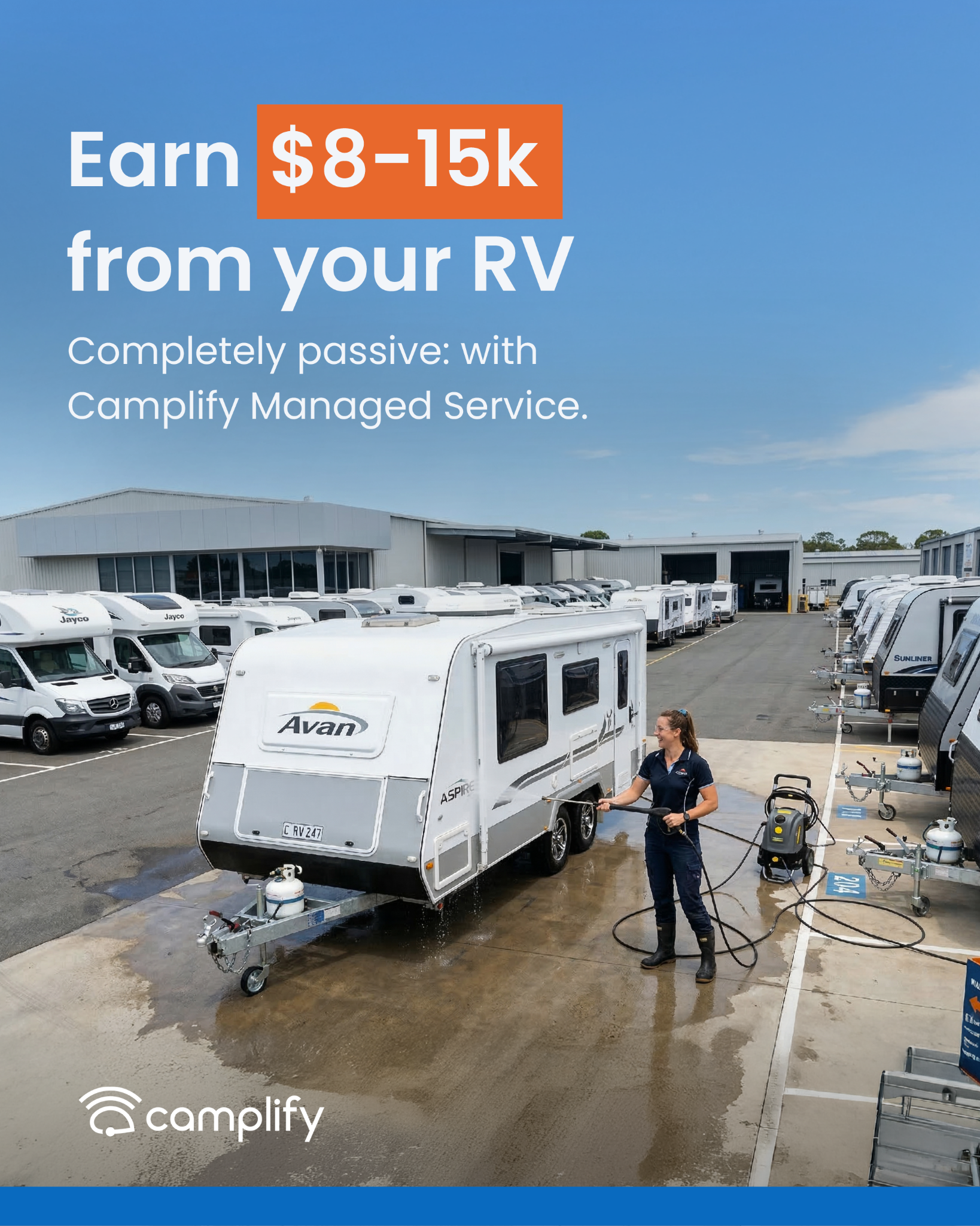 Camplify Facebook ad