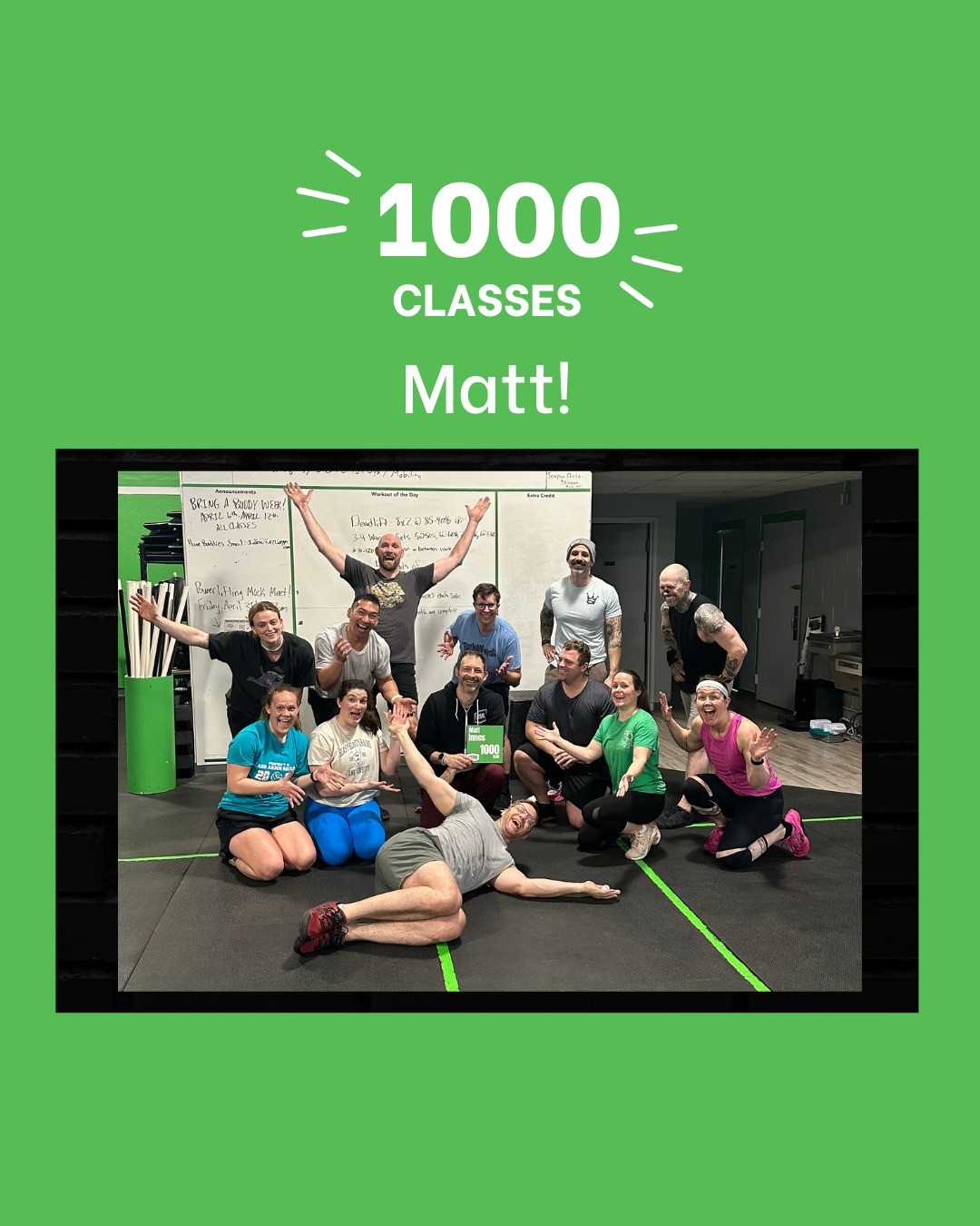 Fit2Live Facebook ad: Matt is in the 1000 Class Club at…