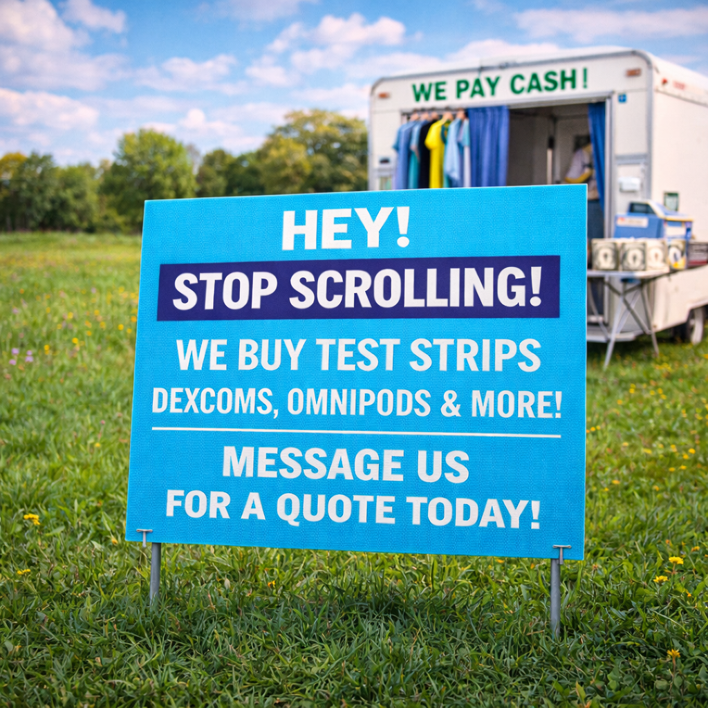 Cash For Diabetic Supplies Ohio Facebook ad